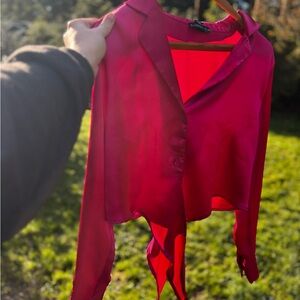 Sincerely Jules Fuchsia Blouse